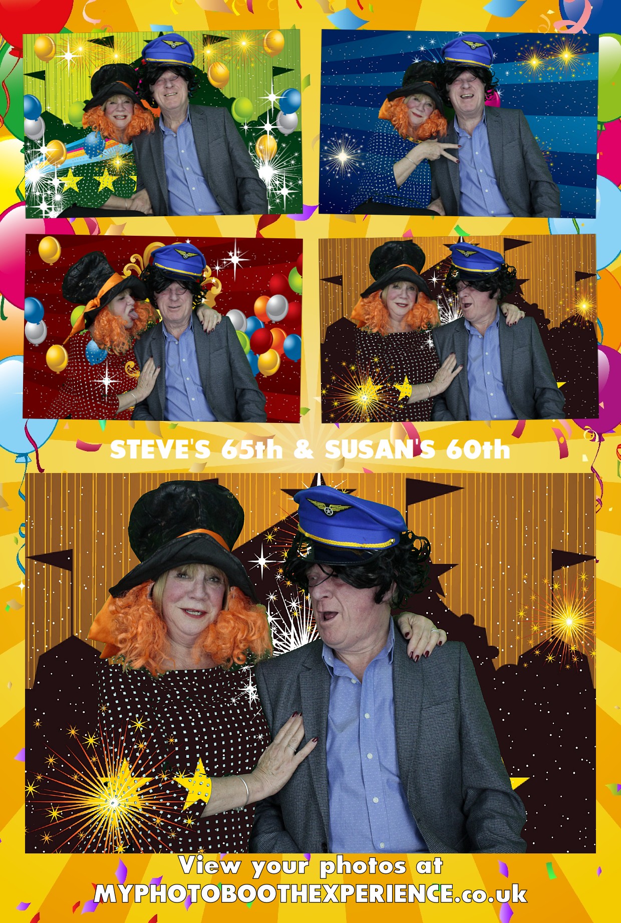 Steve's 65th & Susan 60th Birthday | View more photos from the event at gallery.myphotoboothexperience.co.uk/u/MyPhotoBoothExperienceLtd/Steves-65th-Susan-60th-Birthday
